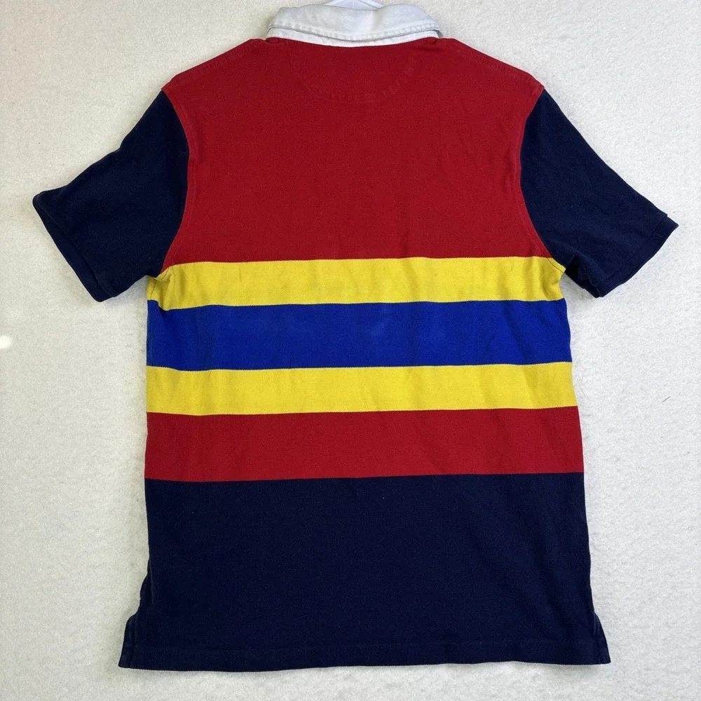 Polo Ralph Lauren Hi Tech Limited Edition Rugby Shirt Size M Spell Out oil spots